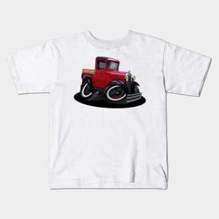 1930 Ford Model A Hot Rod Pickup Truck Kids T-Shirt